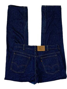 VTG Levi's 619 Orange Tab Jeans 34x31 Dark Wash Made in Canada 80s 90s Zip Fly